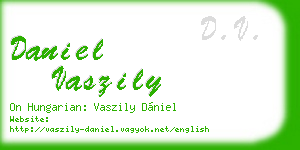 daniel vaszily business card