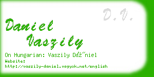 daniel vaszily business card